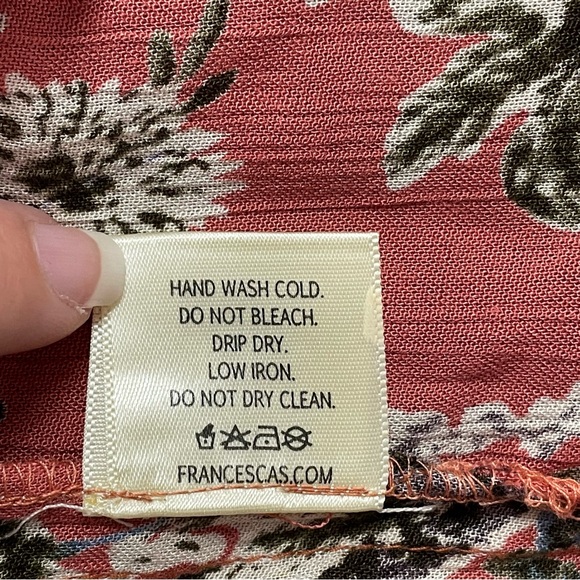 Blue Rain Pink Floral Lightweight Open Front Shawl Cardigan Women's Size S - Picture 9 of 9